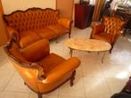 barokke driezitsbank  en fauteuils, ook barok, Antiek en Kunst, Antiek | Meubels | Stoelen en Banken, Ophalen