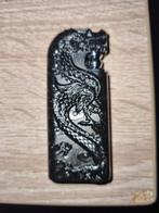 Mooie aanstekers met dubbele vlam kleur zwart en parelmoer, Ophalen of Verzenden, Nieuw, Aansteker