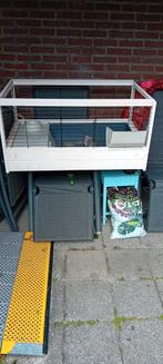 Cavia hok, van ferplast, hout, 100x62,5x50, Dieren en Toebehoren, Knaagdieren en Konijnen | Hokken en Kooien, Zo goed als nieuw