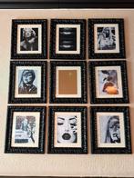 9 lijsten, zwart, Antiek en Kunst, Ophalen