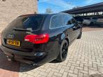 Audi A6 V6 Avant S-LINE AUT 2006 Zwart NIEUWE APK WEG=WEG, Traction-control, 1800 kg, Zwart, Zwart