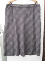 Rok. Grijze gerende ruitrok, gevoerd, maat 46 merk Kingfield, Kleding | Dames, Maat 46/48 (XL) of groter, Ophalen of Verzenden