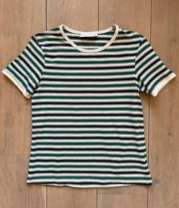 Weekday S groen zwart wit gestreepte top tshirt egf beschikbaar voor biedingen