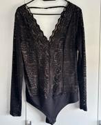 Amisu Zwarte Kanten Body XL, Kleding | Dames, Verzenden, Zwart, Maat 46/48 (XL) of groter, Zo goed als nieuw