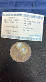 Speciale herdenkingsmunt - Nieuwe Europese valuta, Postzegels en Munten, Munten | Nederland, Ophalen of Verzenden, Koningin Beatrix