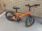 B'Twin Kinderfiets 16 inch - Oranje, Ophalen, Gebruikt, Handrem, B'Twin