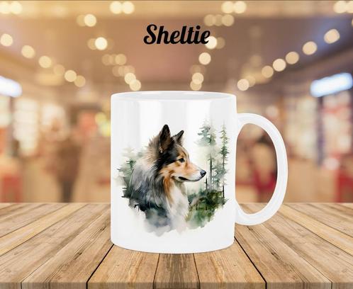 Sheltie profiel mok, Huis en Inrichting, Keuken | Servies, Nieuw, Kop(pen) en/of Schotel(s), Overige stijlen, Ophalen of Verzenden