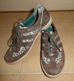 Durea sneakers 38 breedte H bruin zilver metallic zwart ZGAN, Durea, Bruin, Verzenden, Sneakers of Gympen