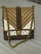UNIEK HAND MADE HAND GEMAAKT SCHOUDERTAS SCHOUDER TAS, Ophalen of Verzenden, Nieuw, Bruin, Schoudertasje