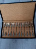 Gebaksvorkjes Alpacca Amero, Vorkjes in doos Alpacca, Antiek en Kunst, Ophalen of Verzenden