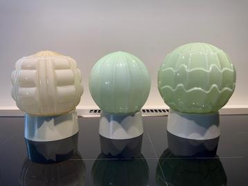 3 Art Deco Plaffonieres  beschikbaar voor biedingen