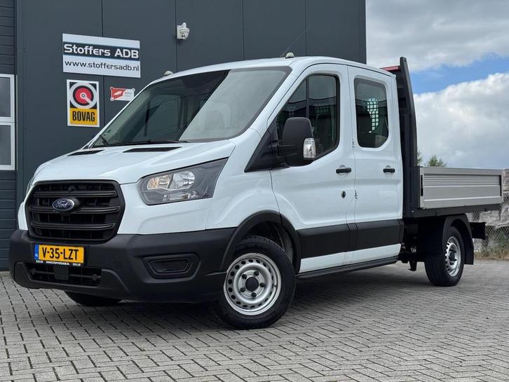 Ford Transit 2.0 TDCI 130pk L2 DC Pick-up | 7-pers | Airco |, Auto's, Ford, Bedrijf, Te koop, Transit, ABS, Airconditioning, Boordcomputer