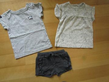 Zomerset maat 80 - 1x korte broek + 2x shirt beschikbaar voor biedingen