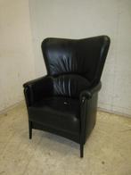 Zwart leren fauteuil, Niet ingevuld, Gebruikt, Niet ingevuld, Niet ingevuld
