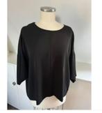 Ottod'ame zwarte nieuwe blouse strik achterpand 42/44 CHCS, Zwart, Maat 42/44 (L), Ophalen of Verzenden, Ottod'ame