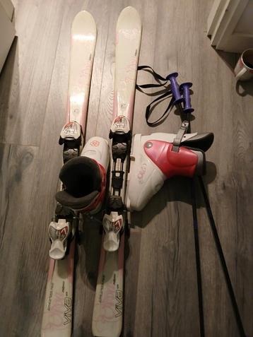 Complete meisjes ski set ski's 120 cm skischoenen maat 36  beschikbaar voor biedingen