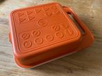 Vintage Tupperware broodtrommel verkeersborden, Huis en Inrichting, Ophalen of Verzenden, Zo goed als nieuw, Oranje, Overige typen