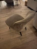 Karwei  taupe velvet stoeltje, Ophalen of Verzenden
