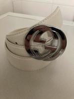 Gucci dames riem - wit - zilveren dikke glans gesp - NIEUW, Kleding | Dames, Riemen en Ceinturen, 3 tot 5 cm, Verzenden, Wit, Nieuw