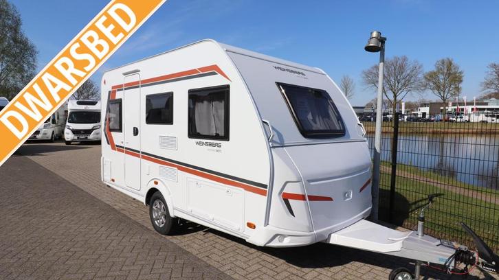 Weinsberg CaraOne HOT EDITION 390QD KORTING € 2.000, Caravans en Kamperen, Caravans, Bedrijf, tot en met 4, 1000 - 1250 kg, Treinzit