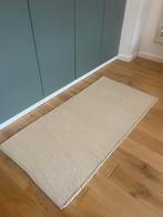 100% wollen vloerkleed - 70x150 - beige/wit, Huis en Inrichting, Stoffering | Tapijten en Kleden, Beige, Zo goed als nieuw, Rechthoekig