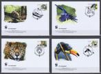 Nederland 2007 set FDC's Port Betaald WWF, Postzegels en Munten, Ophalen of Verzenden, Nederland
