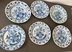 6 x Delfts blauw borden wandbord, Antiek en Kunst, Ophalen of Verzenden