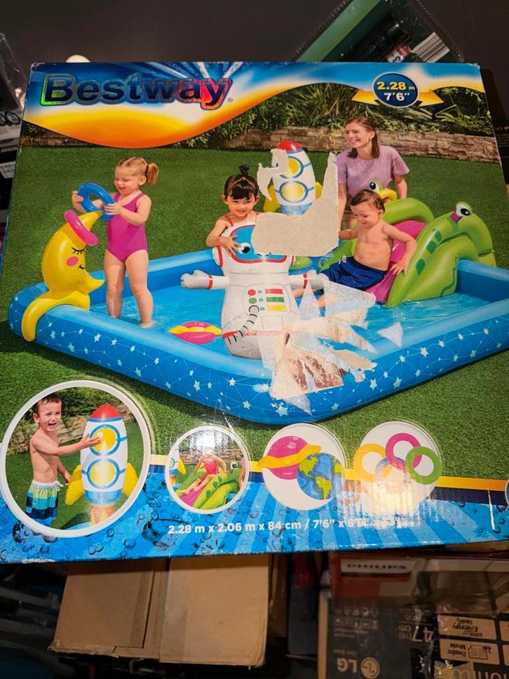 Bestway Opblaasbaar Zwembad met Speelfuncties, Kinderen en Baby's, Speelgoed | Buiten | Speeltoestellen, Nieuw, Overige typen