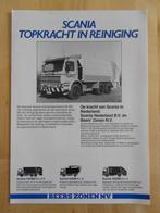 Scania Reiniging Truck Brochure 1985 82 P82 G82, Ophalen, Zo goed als nieuw, Overige merken, Scania