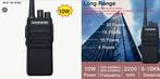 Baofeng Walkie Talkie - 10 Watt Zendvermogen  2 stuks, 5 tot 15 km, Nieuw, Ophalen of Verzenden, Portofoon of Walkie-talkie