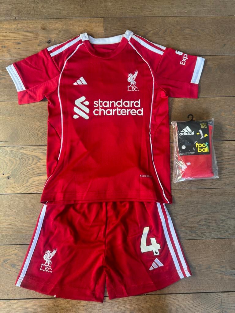 Liverpool thuis tenue nieuw Virgil van Dijk 25/26 voetbal, Sport en Fitness, Voetbal, Maat XS of kleiner, Ophalen of Verzenden