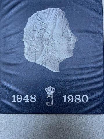 Album met munten van Juliana van 1948 t/m 1980 beschikbaar voor biedingen