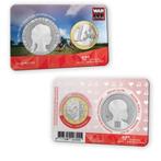 Nederland 1 Euro 2025 & penning 30 jaar War Child in coincar, Ophalen of Verzenden, Koningin Beatrix, Euro's, Losse munt