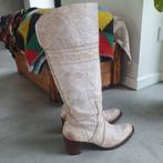 Witte creme leren laarzen 41 hoog perfecte staat, Ophalen of Verzenden, Zo goed als nieuw, Wit, Hoge laarzen