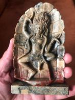 Oud zeepsteen beeld Aspara uit Cambodia hindoeïsme, Ophalen of Verzenden