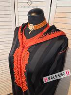 Jellaba / djellaba zwart oranje, Kleding | Dames, Gelegenheidskleding, Overige typen, Zwart, Maat 42/44 (L), Nieuw