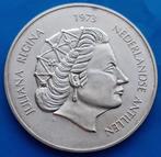Nederlandse Antillen 25 Gulden Juliana - 1973 UNC, Postzegels en Munten, Zilver, Koningin Juliana, Losse munt, Verzenden