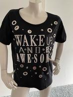 Twinset shirt met open ringen maat m z, Kleding | Dames, T-shirts, Maat 38/40 (M), Zwart, Ophalen of Verzenden, Zo goed als nieuw