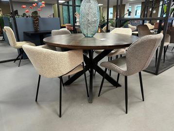 4x stoel boucle - eetkamerstoel boucle - teddy stoelen beschikbaar voor biedingen
