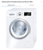Wasmachine Bosch exclusief, Ophalen, 1200 tot 1600 toeren, 8 tot 10 kg, Zo goed als nieuw
