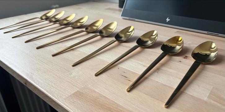 Gouden Bestekset Sostrene Grene, Huis en Inrichting, Keuken | Servies, Overige stijlen, Overige materialen, Ophalen of Verzenden