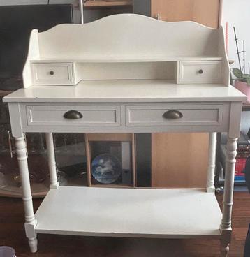 Witte secretaire / bureau beschikbaar voor biedingen