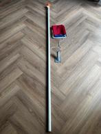 Vlaggenstok (2m) met nederlandse vlag (150x100) muurhouder, Ophalen, Gebruikt