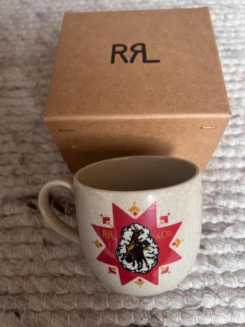Originele Double RL Ralph Lauren Rodeo mok met doos beschikbaar voor biedingen