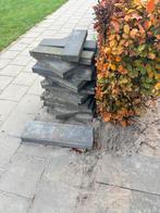 Grijze tegels, Tuin en Terras, Tegels en Klinkers, Ophalen, Gebruikt, Beton, Terrastegels