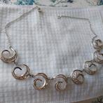 Zilveren ketting g 43 cm lang, Sieraden, Tassen en Uiterlijk, Antieke sieraden, Ophalen of Verzenden, Zilver, Ketting