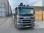Scania p370 met kraan en openlaadbak + oprijwagen, Scania, Diesel, Particulier, Dealer onderhouden