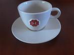 Capuccino kop en schotel Douwe Egberts, Ophalen of Verzenden, Zo goed als nieuw, Porselein, Kop en/of schotel