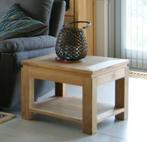 Teakhouten bijzettafel, 2 stuks. 60 x 60cm, Gebruikt, Koloniaal, Vierkant, 55 tot 75 cm