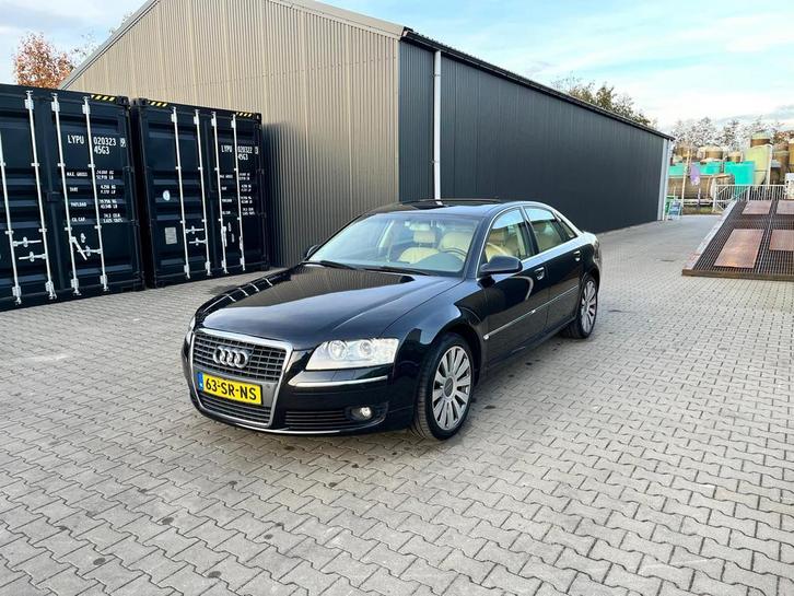 Audi A8 3.2 FSI Quattro 191KW AUT 2006 Zwart extra lang, Auto's, Audi, Particulier, A8, Benzine, C, Sedan, Automaat, Origineel Nederlands